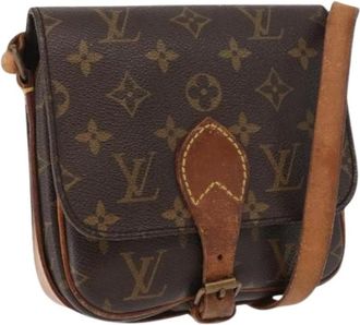 Louis Vuitton Pre-owned Cross Body Bags, female, Brown, Size: ONE SIZE Pre-owned Vintage Canvas Cross Body Bag