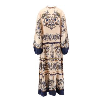 Farm Rio Lined Viscose Maxi Dress - Dames - Maxi kleedjes - Beige - M - Kleedjes