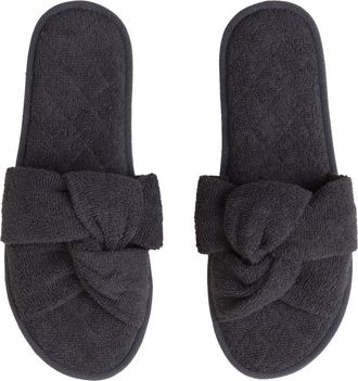 Barefoot Dreams Cozy Terry Slipper in Carbon at Nordstrom Rack, Size Small
