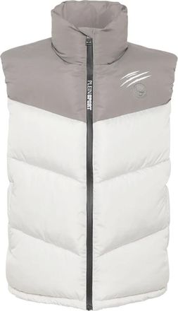 Plein Sport Jassen, Heren, Grijs, L, Nylon, Kort Vest