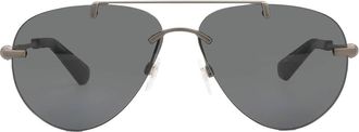 Burberry Dark Grey Pilot Ladies Sunglasses BE3151 131687 60