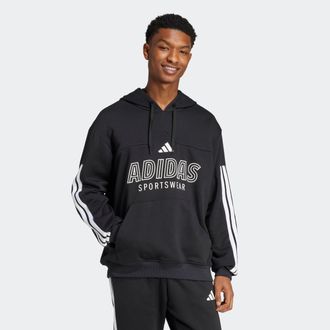 adidas Kapuzensweatshirt ADIDAS SPORTSWEAR M TIRO FT HDY, Herren, Gr. XL, schwarz-weiss (schwarz, wei&szlig;), Obermaterial: 70% Baumwolle, 30% Polyester, angesetz