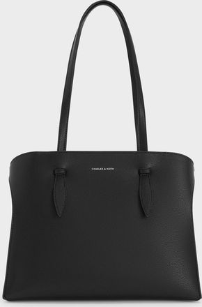 Charles & Keith Allyn Elongated-Handle Tote Bag