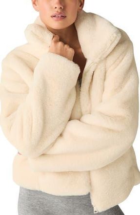 Beyond Yoga On the List Faux Fur Jacket in Fresh Snow at Nordstrom Rack, Size X-Large