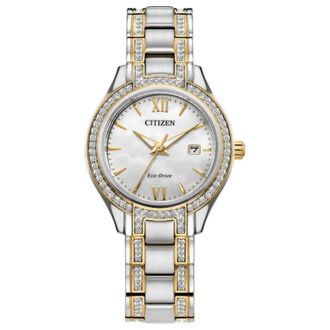 Citizen Womens Silhouette crystal White Dial Watch
