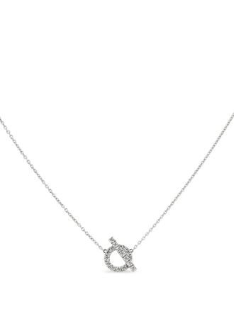 Herm&egrave;s Collana Finesse in oro bianco con diamanti anni 2010 - Argento
