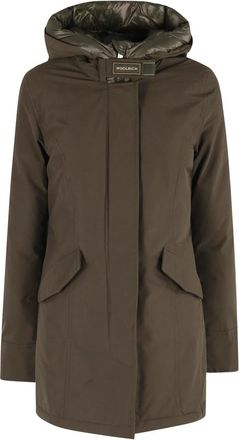 Woolrich Zwarte Arctic Parka Jas met Capuchon - Dames - Parka Jassen - Groen - XS - Jassen