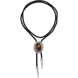 Petit Moments Milton Bolo Necklace in Brown at Nordstrom