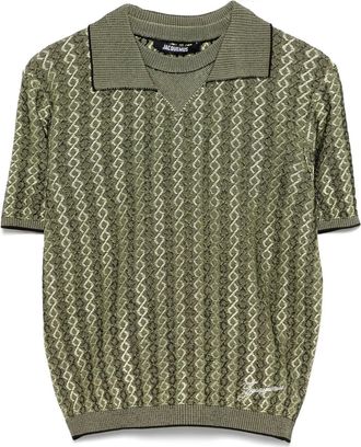 Jacquemus Le Marino polo shirt - women - Polyester/Elastane/Viscose - 38 - Black