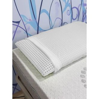 Talamo Italia Set Of 4 Pillows For Bed, 100% Made In Italy, Removable soap Pillow In Perforated Memory Foam, Hypoallergenic And Breathable, 70x39xh10 Cm, Con Embala