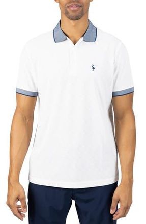 Tailorbyrd Tech Slub Performance Polo in White at Nordstrom Rack, Size Xx-Large