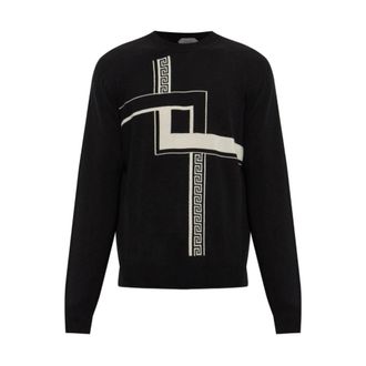 Versace Maglioni a collo rotondo - - Knitwear - Uomo - Nero - XL