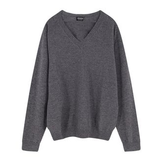 Ermenegildo Zegna Heren, Truien, Grijs, Maat: XL Kasjmier