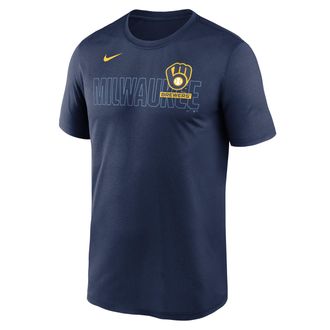 Nike Milwaukee Brewers Knockout Team Legend Nike Mens Dri-FIT MLB T-Shirt in Blue | NKGK44BMZB-HMW