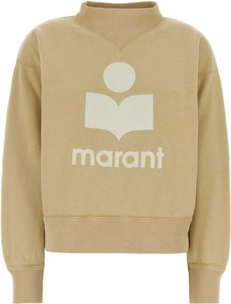 Isabel Marant Beige Mock Collar Sweatshirt