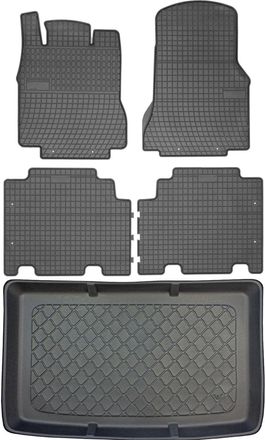 OEM Juego De Alfombrillas De Goma Para Coche Y Maletero Para Mercedes Clase A W168 Hatchback (2001-08.2004)