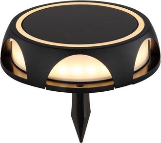 Globo Lighting Globo Solarleuchte Estaca Redonda Para Exterior, Color Negro Mate, Ip65, Led 3000k