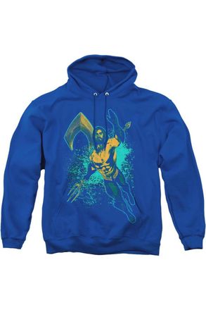 Gildan Aquaman Movie Make A Splash Adult Pull Over Hoodie / Hooded Sweatshirt