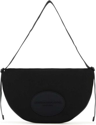 Alexander Wang Black Canvas Large Bo Shoulder Bag