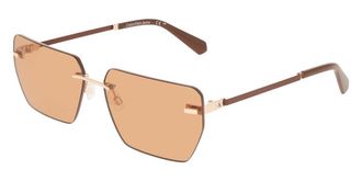 Calvin Klein Jeans CKJ25207S 721 Mens Sunglasses Gold Size 62