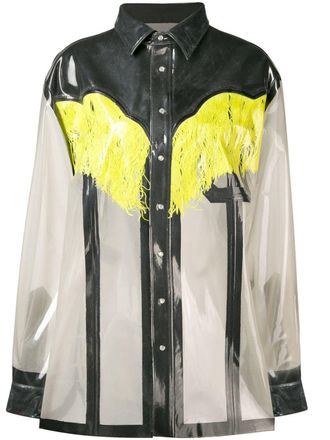 Maison Margiela transparant cowboy shirt - Grijs