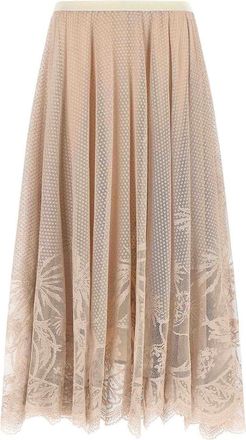 Fabiana Filippi Jacquard lace skirt