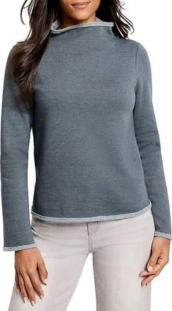 Nic+Zoe Lounge Around Patina Top In Grey