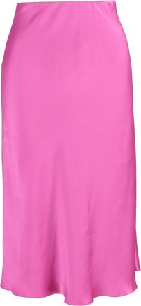 Nanushka midi-rok in roze satijn
