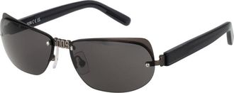 GCDS Gray Plastic Sunglasses