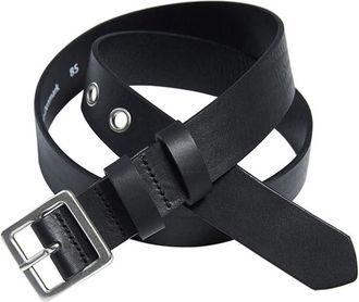Bitte Kai Rand Zwart leren riem met metalen gesp - Dames - Riemen - Zwart - XL - Accessoires