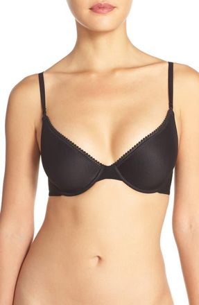 OnGossamer Underwire Convertible T-Shirt Bra in Black at Nordstrom, Size 34Ddd