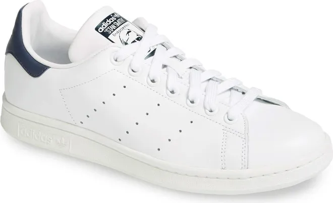 Stan Smith Sneaker in White/white/dark Blue at Nordstrom, Size 4.5