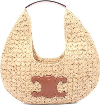 Celine Borsa a mano Panier in rafia - Toni neutri