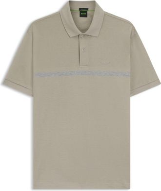 BOSS Paddy polo shirt with engineered stripe