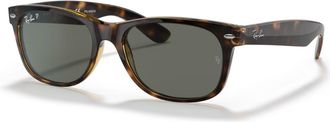 Ray-Ban Unisex - 0Rb2132 Sunglasses In Tortoise 52 Crystal Green Polarized