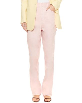 Tibi Suiting High Rise Sebastian Linen-Blend Pant