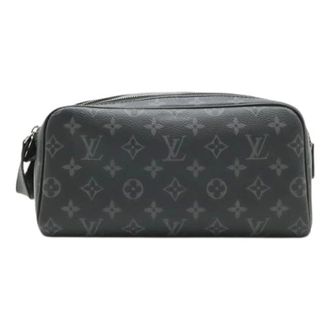Louis Vuitton Pre-owned Clutches, female, Black, Size: ONE SIZE Pre-owned Monogram Eclipse Clutch Bag