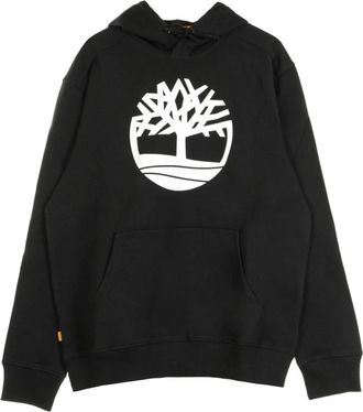 Timberland Core Logo Hoodie - Heren - Hoodies - Zwart - M - Katoen - Hoodies & sweatvesten