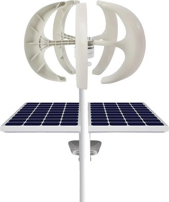 OEM Generador De Turbina E&oacute;lica, Dise&ntilde;o Tipo Linterna, Potencia De Salida De 600 W, Color Blanco, 12 V, 5 Aspas