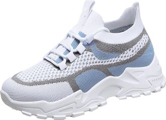 Generic Womens Orthopedic Running Trainers Womens Wide Fit Plantar Fasciitis Sneakers Summer New Border Soft Flying Woven Breathable Mesh Lightweight Womens S