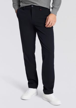 MAC Broeken Stoffhose MAC Traveller, Herren, Gr. 31, L&auml;nge 30, blau (midnight blau), Web, Obermaterial: 62% Polyester, 33% Viskose, 5% Elasthan, unifarben, slim f