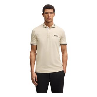 Boss Green by Hugo Boss Innovatief Beige Poloshirt - Heren - Polos - Beige - S - Tops