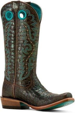 Ariat Futurity Boon Western Boot in Brown Croc Print Shine at Nordstrom Rack, Size 9.5
