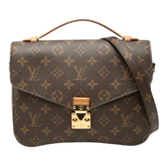 Louis Vuitton Pre-owned Pochette Metis - Dames - Pre-owned - Bruin - Maat: ONE Size Leer