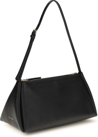 Calvin Klein Womens Aurelis Handbag Black Calf Leather Bos Taurus Handbags Hand Bags