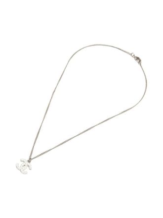 Chanel Collana CC con strass 2013 - Argento