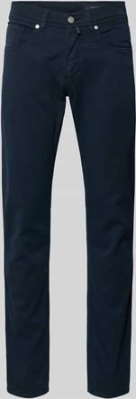 Pierre Cardin Regular Fit Hose mit Eingrifftaschen Modell Lyon in Marine, Gr&ouml;&szlig;e 31/32