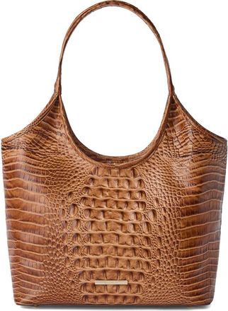 Brahmin Melora Croc Embossed Leather Tote in Cinnamon at Nordstrom