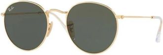 Ray-Ban Round Metal - Heren - Zonnebrillen - Geel - 50 MM - Accessoires