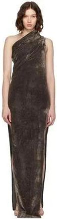 Rick Owens Athena Jurk - Dames - Avondkleed - Grijs - XS - Kleedjes